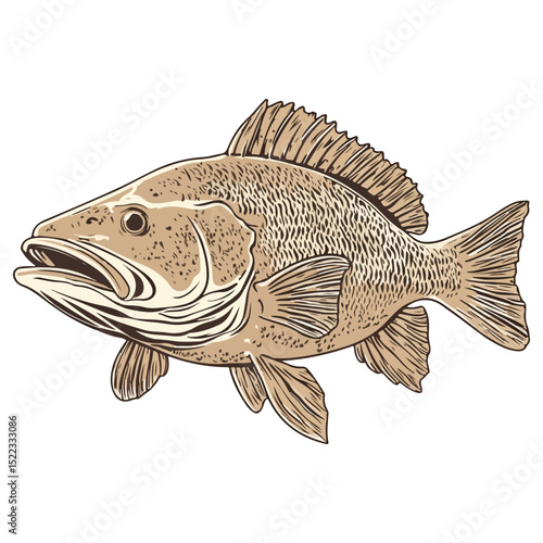 grouper, sea animal, vector, transparent background, organism, fish, animal, aquarium, ocean, wildlife, marine, underwater, nature, fins, seafood, isolated