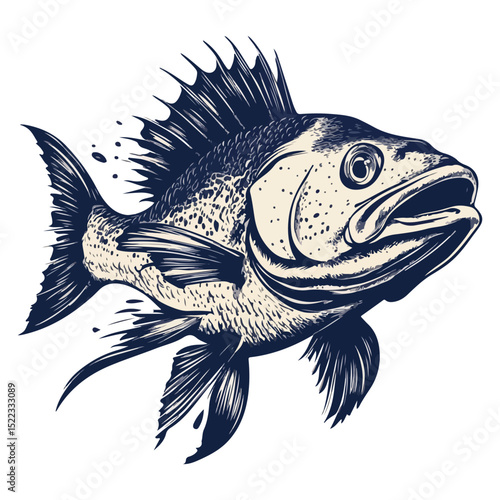 grouper, sea animal, vector, transparent background, organism, fish, animal, aquarium, ocean, wildlife, marine, underwater, nature, fins, seafood, isolated