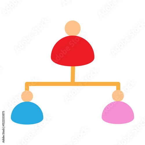 Family Tree Vector Flat Icon Design