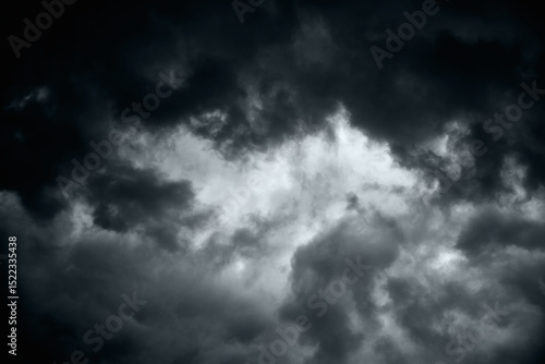 Thunderclouds. Storm dark dramatic clouds.