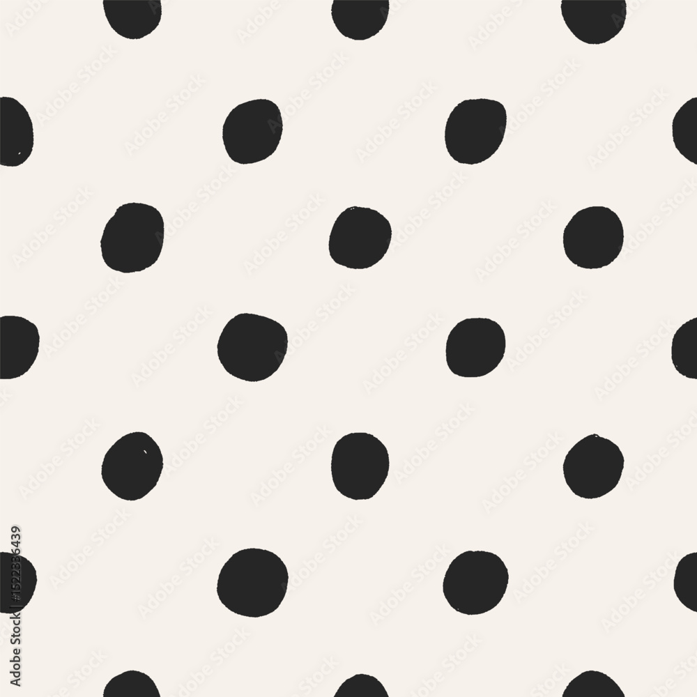 Polka dot pattern, seamless texture. Circles, endless background design, repeating print for feminine fabric, textile and cloth, paper wrapping. Modern abstract backdrop. Flat vector illustration Polka dot pattern, seamless texture. Circles, endless background design, repeating print for feminine fabric, textile and cloth, paper wrapping. Modern abstract backdrop. Flat vector illustration