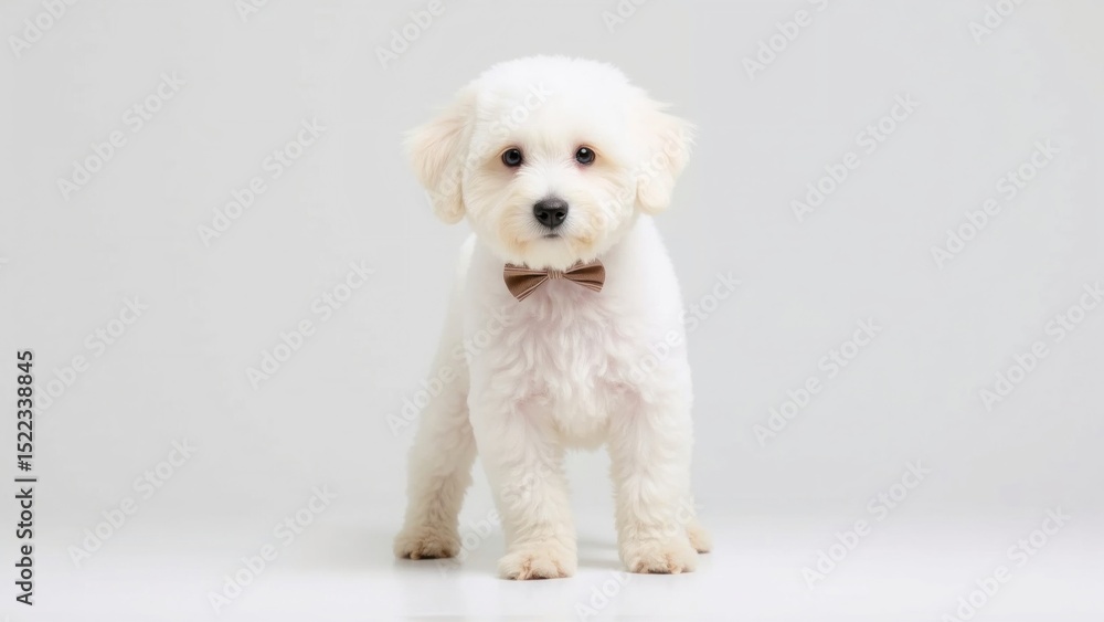 Obraz premium white poodle puppy