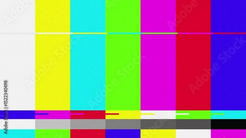 Animation video background static color with noise  and glitch. animated  error video damage bad interference and no signal