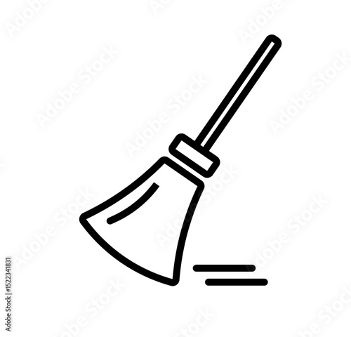 broom vector icon
