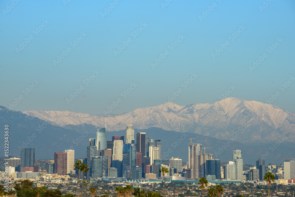 Downtown Los Angeles at sunny day Downtown Los Angeles at sunny day