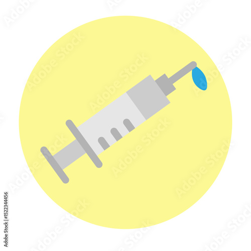Flu Shot Vector Flat Icon Design