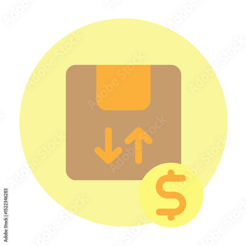 Import Duty Vector Flat Icon Design