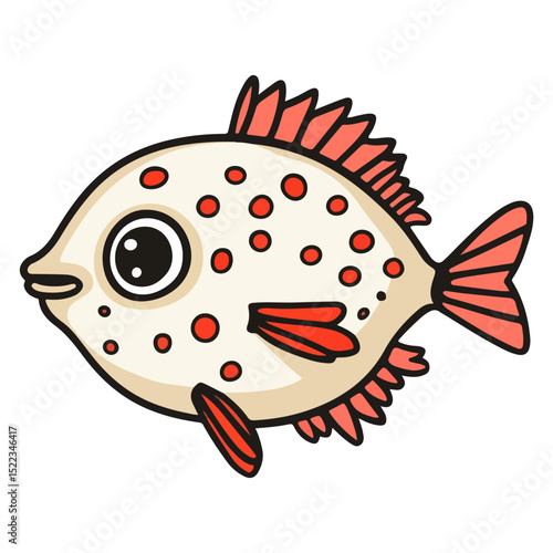 pufferfish, underwater animal, vector, transparent background, creature, fish, aquarium, ocean, isolated, cute, nature, icon, wildlife, underwater