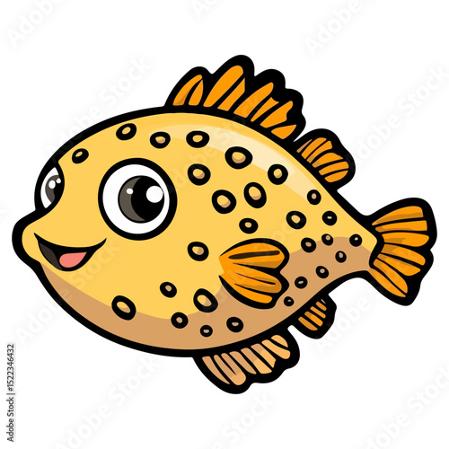 pufferfish, underwater animal, vector, transparent background, creature, fish, aquarium, ocean, isolated, cute, nature, icon, wildlife, underwater