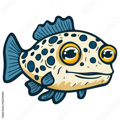 pufferfish, underwater animal, vector, transparent background, creature, fish, aquarium, ocean, isolated, cute, nature, icon, wildlife, underwater