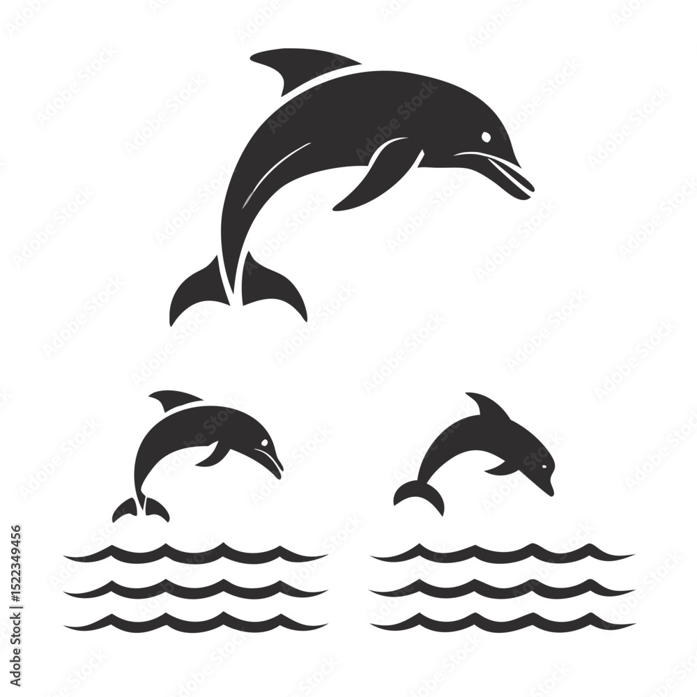 Naklejka premium animal image set vector