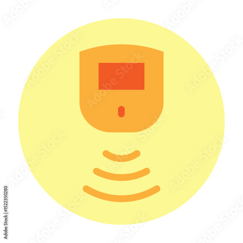 Infrared Detector Vector Flat Icon Design