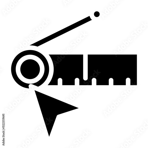 Click Radio Button Vector Glyph Icon Design