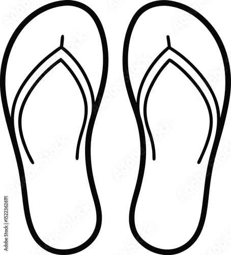 Summer Vacation Essentials Flip-Flops, Beach Relaxation, and Sunny Days