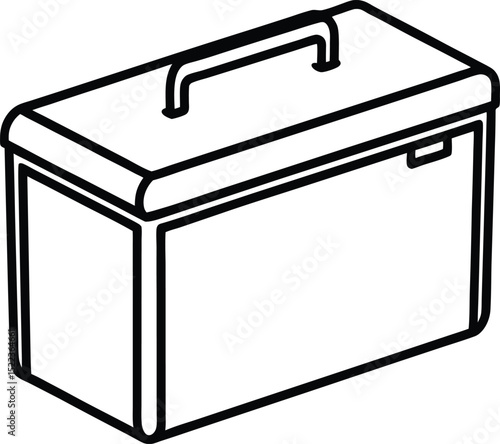 Portable Metal Storage Box Sturdy, Secure, and Convenient Carry Case for Tools and Essentials