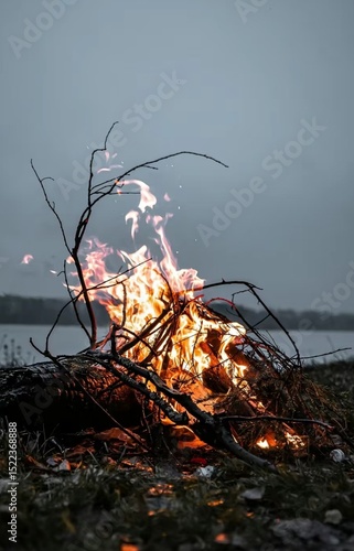 fire in the grass