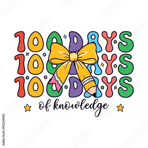 100 days of knowledge  kindergarten school kids, 100 Days of School Life