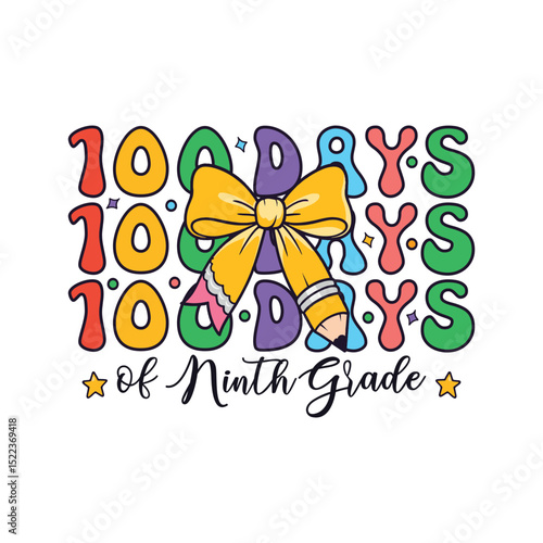 100 days of ninth grade kindergarten school kids, 100 Days of School Life