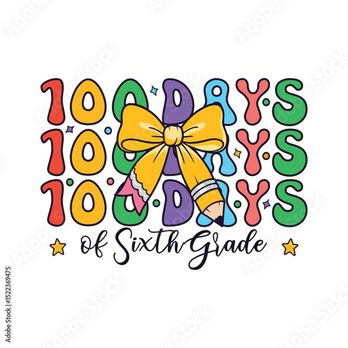 100 days of sixth grade kindergarten school kids, 100 Days of School Life