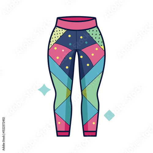 legging apparel on white background
