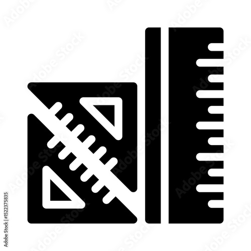 ruler glyph icon