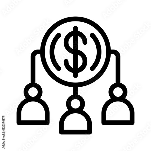 crowdfunding line icon