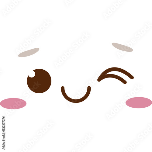 emoji smiley face vector line icon. Doddle emoticons vector illustration on isolated background. Happy, smiley, winky face sign business concept. Neutral Expression Cute Smiley