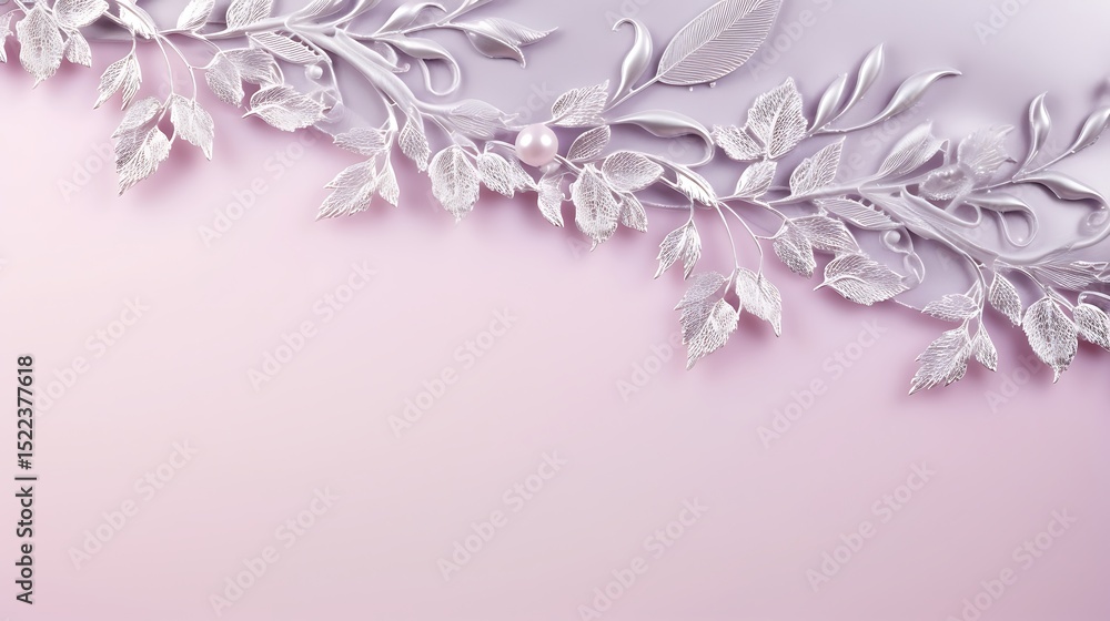 Fototapeta premium Christmas tree branches with snow and blooming pink and purple flowers in a beautiful spring garden setting