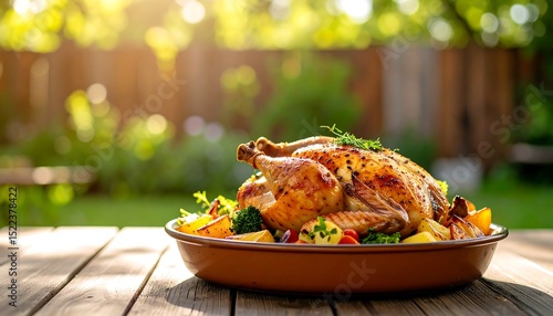 Wallpaper Mural Delicious Roasted Chicken with Roasted Vegetables A Perfect Summer Meal Torontodigital.ca