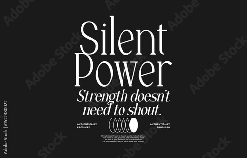 Minimal urban typography quotes t-shirt design. Motivational quote poster for print. Aesthetic inspirational typographic for apparel. Retro, streetwear style for graphic tees. Motivation massage