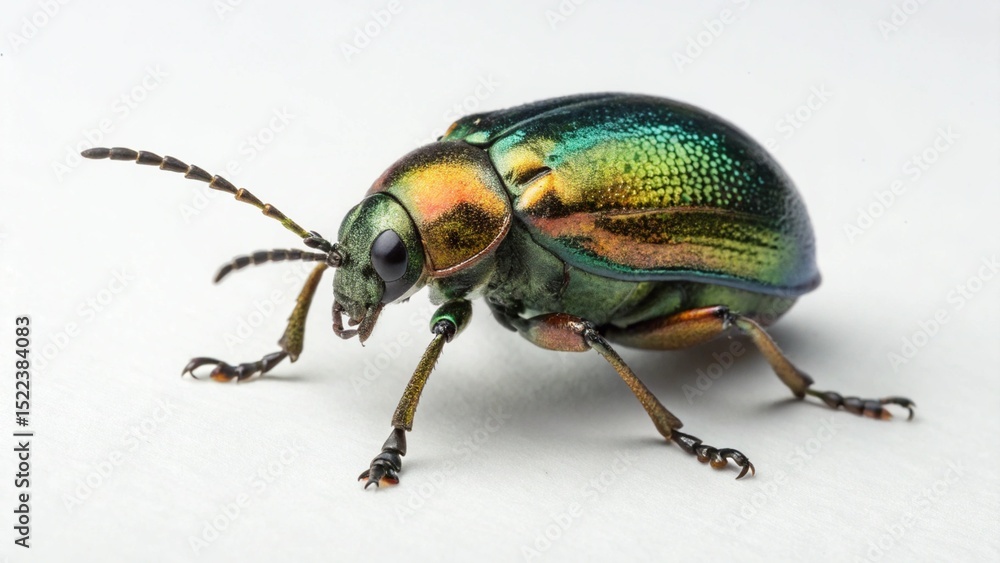 Fototapeta premium Flea Beetle on studio background