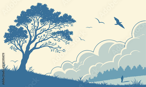 Sky Cloud Nature Background Illustration