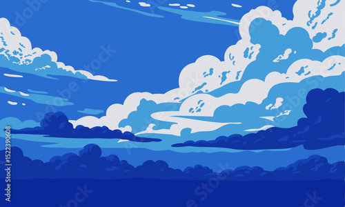 Sky Cloud Nature Background Illustration