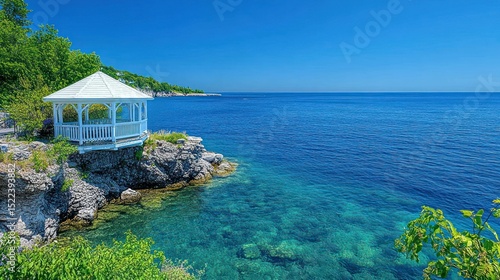 Wallpaper Mural Coastal gazebo on a sunny day Torontodigital.ca