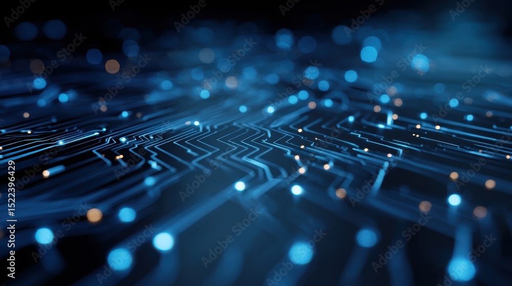 Fototapeta premium Abstract futuristic technology background circuit board