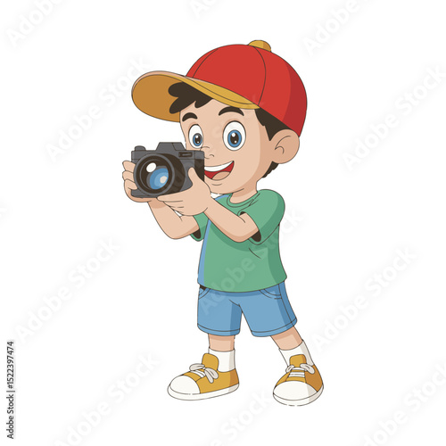 boy with camera