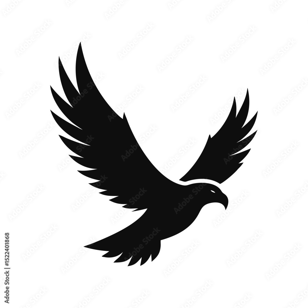 Obraz premium Eagle silhouette, Animal silhouette, Animal eagle