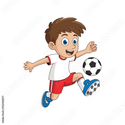 boy playing football