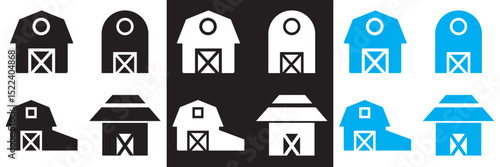 Icons related to barn. Vector pictograms of body organs icon. Vector for websites, mobile interfaces, presentations, banner, visual branding etc. Vector illustration.  EPS 10