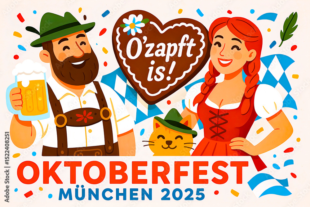 Fototapeta premium O'zapft is! Oktoberfest Kickoff
