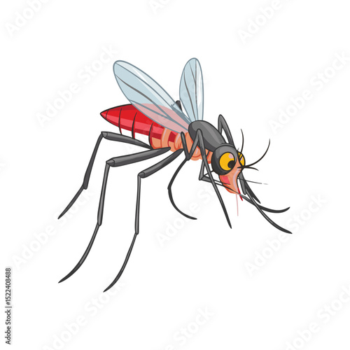 mosquito sucking blood