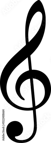 Treble Clef Vector EPS Design
