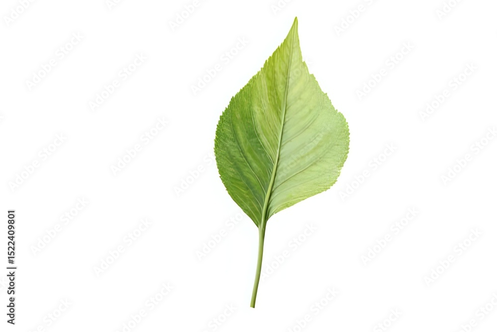 Obraz premium Green leaf isolated on white
