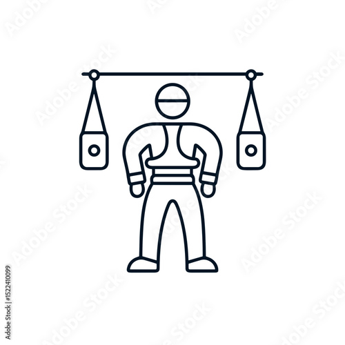 Person training with weights in sports style for Major League Baseball - MLB Training & Preparation  