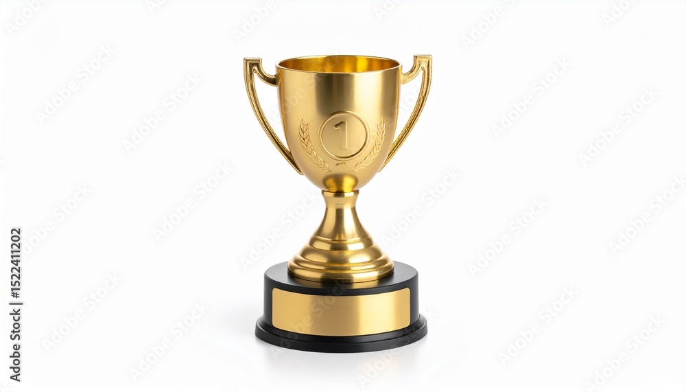 Golden Trophy Award Winner First Place Success Achievement. Golden Trophy Award Winner First Place Success Achievement.