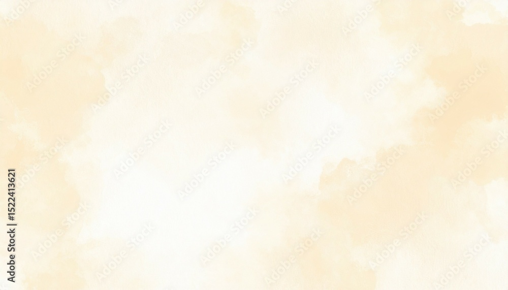 Obraz premium Watercolor painting light cream water effect background