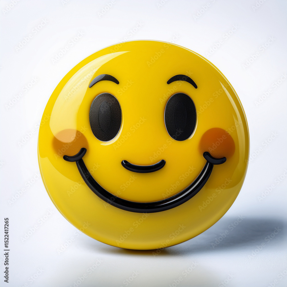 Fototapeta premium Generated Image of smiley 3d