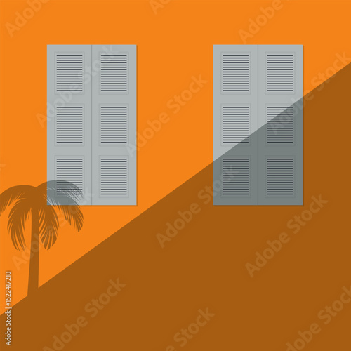 vivid wall with shadow