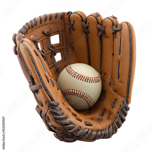 PNG Baseball Glove and Ball Classic Sports Equipment Photography against transparent Background