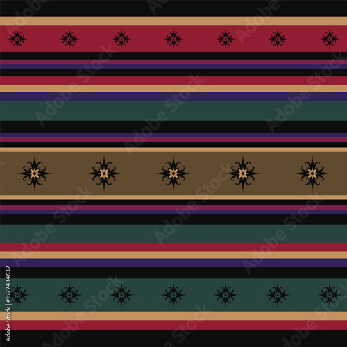 custom tribal pattern ethnic ornaments art wallpaper coloful background suitable for textile printing